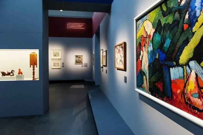 una sala della mostra di Kandinskij al MUDEC di Milano