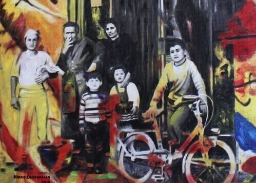 Particolare di un'opera di Karam Sebastiano Cannarella