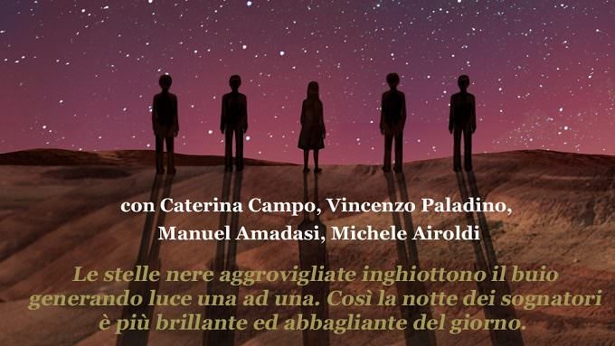 grafica dello spettacolo "Entropy" al Teatro Filodrammatici di Milano