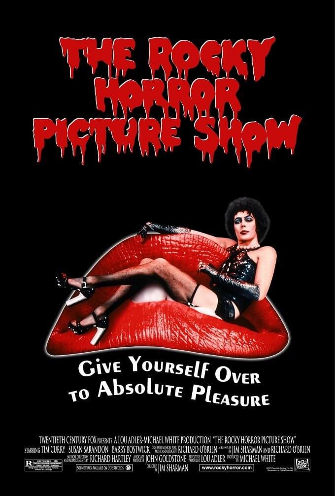 Il poster del film "The Rocky Horror Picture Show"