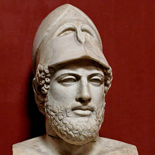 Busto di Pericle nel Museo Pio Clementino, Musei Vaticani