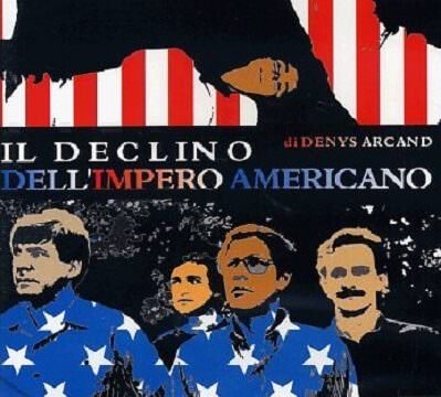 Il declino dell'impero americano: particolare della copertina del DVD del film di Denys Arcand