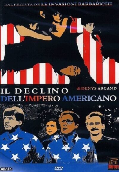 Il declino dell'impero americano: copertina del DVD del film di Denys Arcand