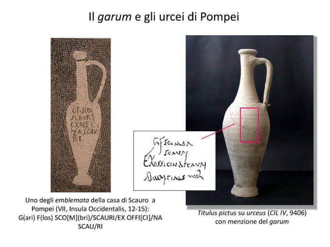 Il garum e gli urcei di Pompei