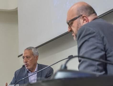 Paolo Paci e Claudio Visentin alla presentazione del libro "Caporetto andata e ritorno" (Corbaccio)