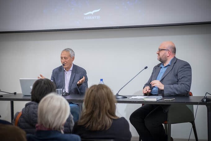 Paolo Paci e Claudio Visentin alla presentazione di "Caporetto andata e ritorno" a Milano