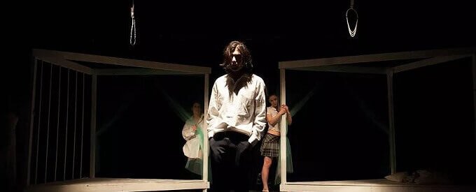 Una scena dello spettacolo "La bisbetica domata" per la regia di Alessandro Veronese