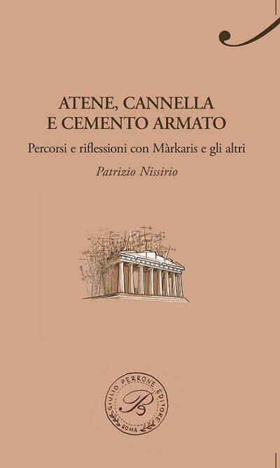 La copertina del libro "Atene, cannella e cemento" di Patrizio Nissirio