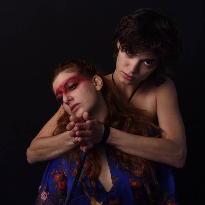 Valentina Mandruzzato e Nicole Guerzoni in "Salomè" di Oscar Wilde. Foto di Paride Zappavigna