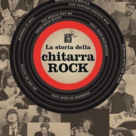 La copertina del libro "La storia della chitarra rock" di