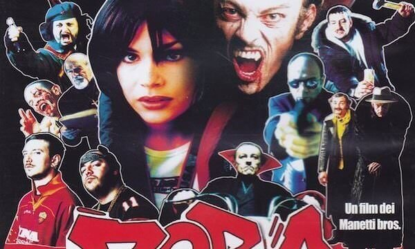 La copertina del DVD del film "Zora la vampira" dei Mantetti Bros.