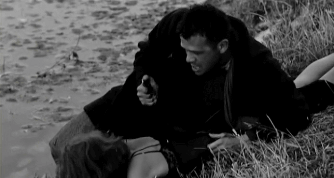 Renato Salvatori e Annie Girardot nel film "Rocco e i suoi fratelli"