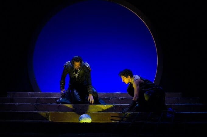 Mino Manni e Francesco Meola nella "Salomè" di Alberto Oliva