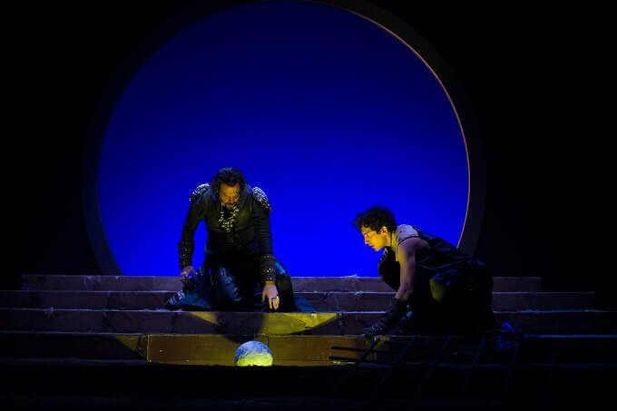 Mino Manni e Francesco Meola nella "Salomè" di Alberto Oliva