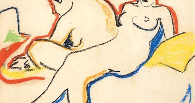 Kirchner, Due nudi sul letto, 1907-1908, Kunstmuseum Bern