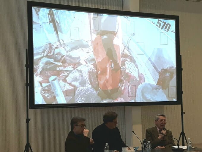 Marzio G. Mian, Francesco Battistini e Sergio Romano alla presentazione del libro "Artico" alla Triennale di Milano