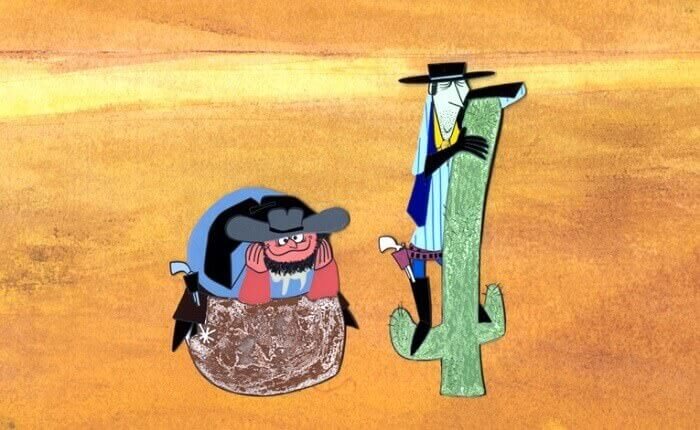 Un'immagine del film "West and Soda" di Bruno Bozzetto