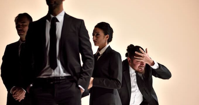 Una scena del "Coriolano" di Shakespeare per la regia di Marco Plini