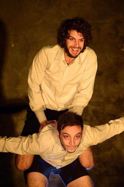 Daniele Fedeli ed Edoardo Barbone in "Malagrazia" di Giuseppe Isgrò