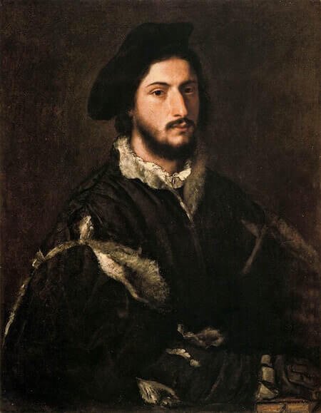 Tiziano Vecellio, Ritratto di Tommaso (?) Mosti, Firenze, Galleria Palatina di Palazzo Pitti