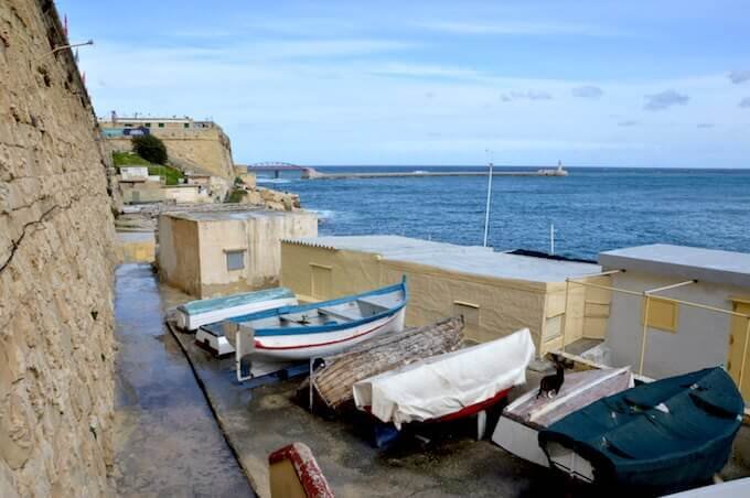 Case di pescatori a La Valletta, Malta