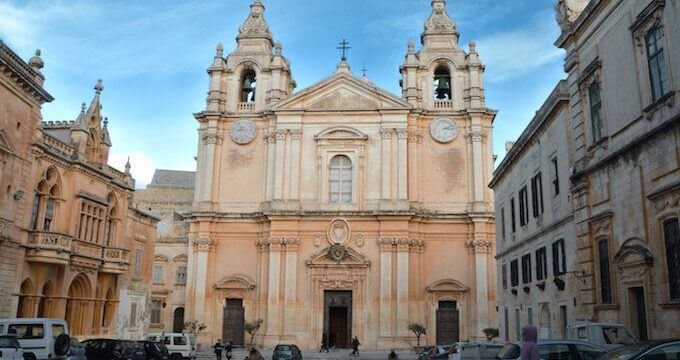 La cattedrale di San Paolo a Rabat, sull'isola di Malta