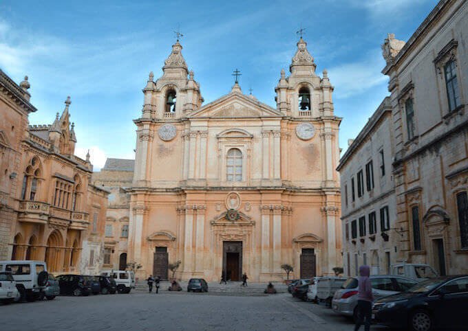 La cattedrale di San Paolo a Rabat, sull'isola di Malta