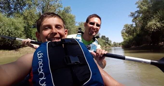 Discesa in canoa del fiume Ebro