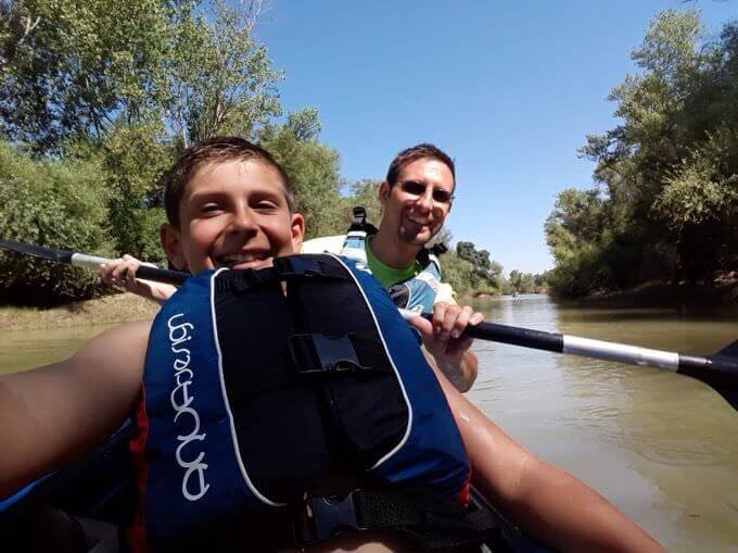 Discesa in canoa del fiume Ebro