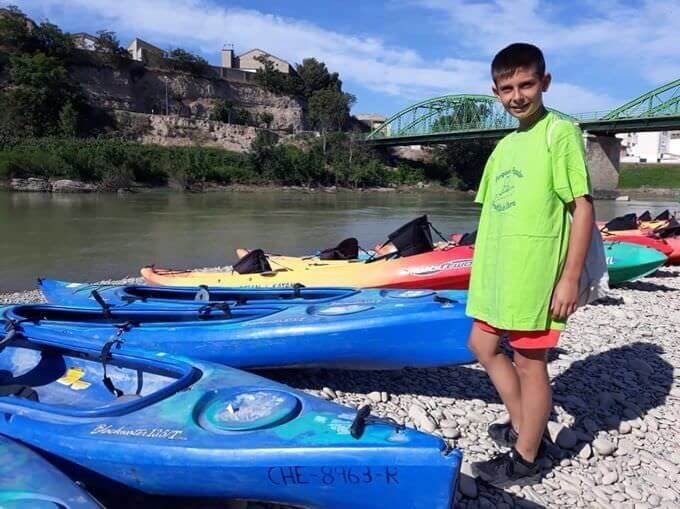 Discesa in canoa del fiume Ebro