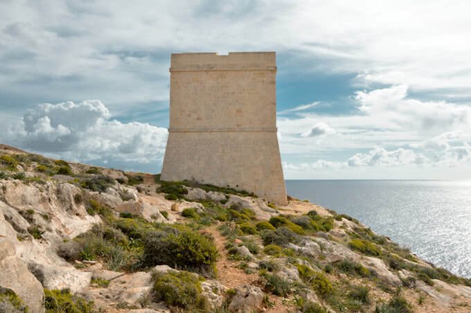 La torre di Hamrija a Malta