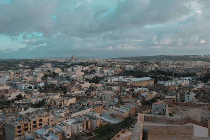 Gozo vista dai bastioni della cittadella