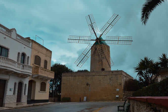 Il Mulino Ta' Kola sull'isola di Gozo