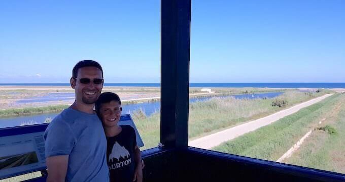 Il delta del fiume Ebro visto da un "mirador"