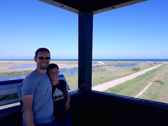 Il delta del fiume Ebro visto da un "mirador"