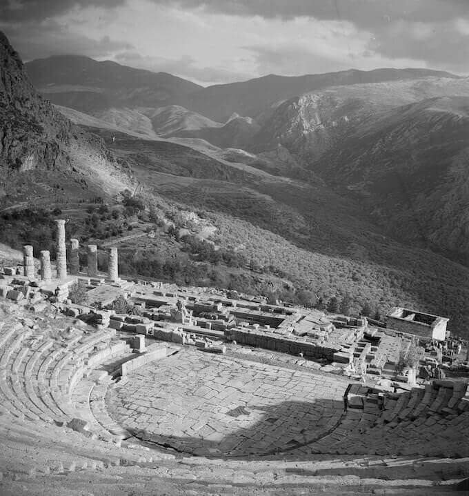 Joan Leigh Fermor, Delphi - National Library of Scotland, Joan Leigh Fermor Photographic Collection, Edinburgh © Joan Leigh Fermor Estate