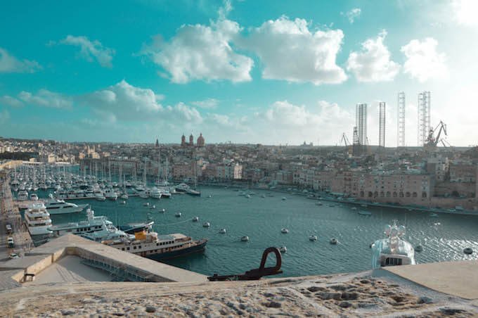Vittoriosa sull'isola di Malta: l'insenatura a est