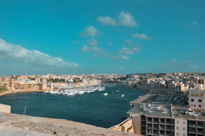 Vittoriosa sull'isola di Malta: l'insenatura a ovest