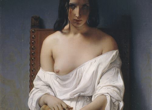 Francesco Hayez, La Meditazione (1851). Olio su tela, Verona, Galleria d’Arte Moderna “Achille Forti”