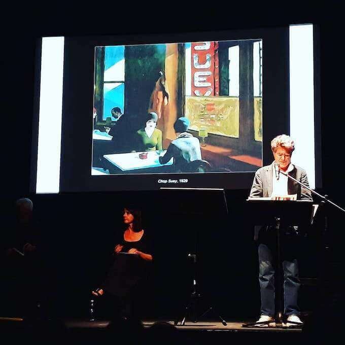 Elisabetta Vergani e Giorgio Melazzi leggono brani di "Silenzi e stanze" di Michele Mozzati al Teatro Franco Parenti di Milano