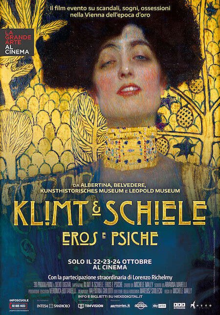 Il poster del docufilm "Klimt & Schiele. Eros e psiche"