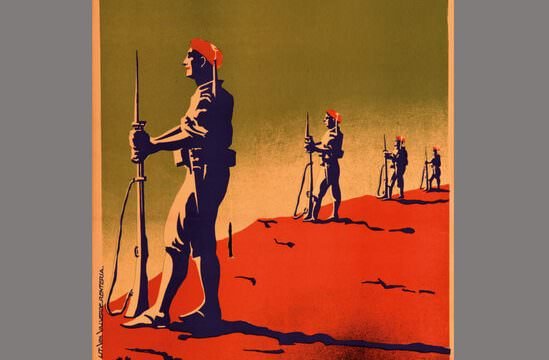 Laurie Lee, Un momento di guerra, Adelphi: particolare della copertina