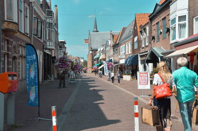 Verso la stazione di Hoorn in Olanda