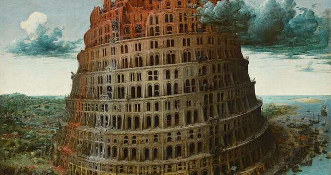 La Torre di Babele (la cosiddetta "Piccola Torre") di Pieter Bruegel il Vecchio, conservata al Museo Boijmans Van Beuningen di Rotterdam