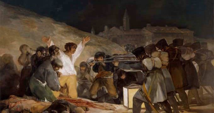 Il "3 maggio 1808" di Goya, esposto al Museo del Prado di Madrid