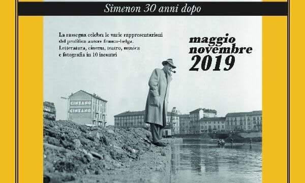 Locandina degli incontri dedicati a Georges Simenon a 30 anni dalla scomparsa