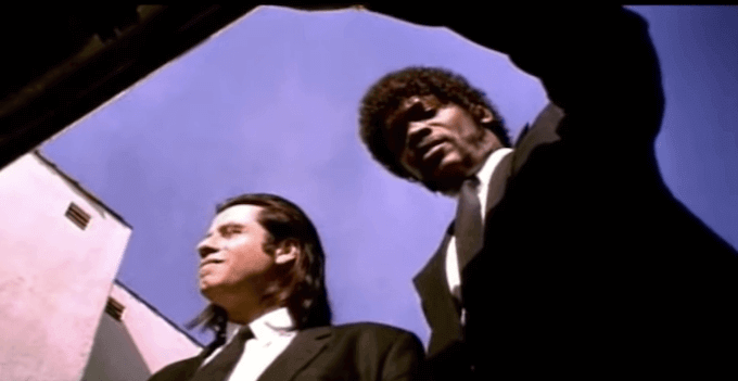Un fotogramma del film "Pulp Fiction" di Quentin Tarantino
