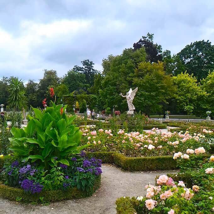 I giardini del Palazzo di Wilanow a Varsavia