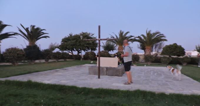 Sulla tomba di Nikos Kazantzakis a Iraklio, Creta