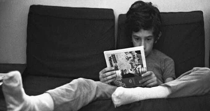 Una foto di Paolo Vigevani per la mostra "Lettori per caso"